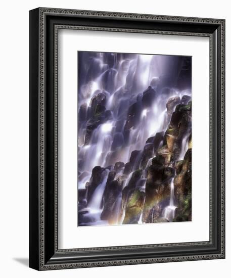 Romona Falls in Mt. Hood, Oregon Cascades, USA-Janis Miglavs-Framed Photographic Print