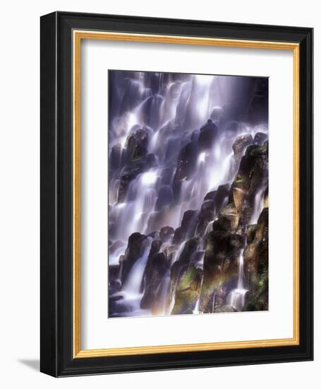 Romona Falls in Mt. Hood, Oregon Cascades, USA-Janis Miglavs-Framed Photographic Print