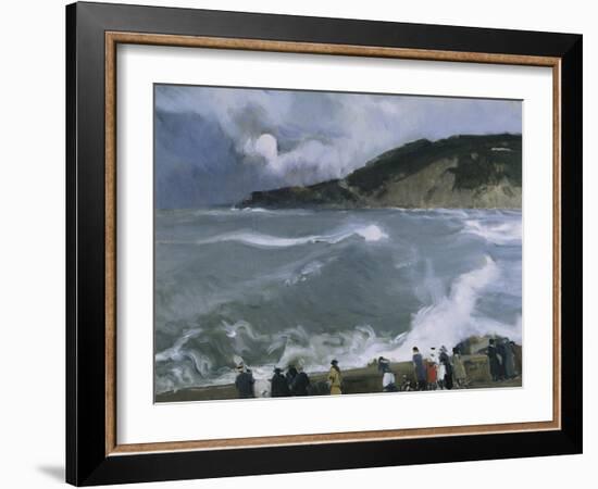 Rompeolas De San Sebastian-Joaquín Sorolla y Bastida-Framed Art Print