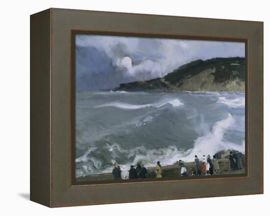 Rompeolas De San Sebastian-Joaquín Sorolla y Bastida-Framed Stretched Canvas