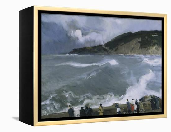 Rompeolas De San Sebastian-Joaquín Sorolla y Bastida-Framed Stretched Canvas