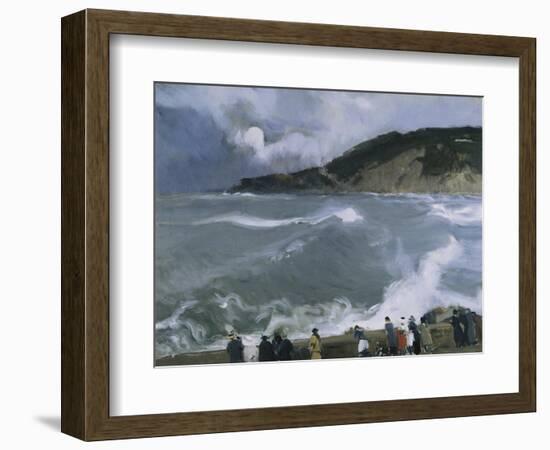 Rompeolas De San Sebastian-Joaquín Sorolla y Bastida-Framed Art Print