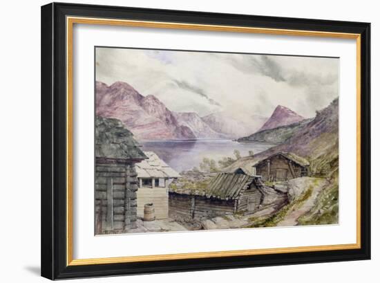 Romsdal Fjord, 1850-William West-Framed Giclee Print