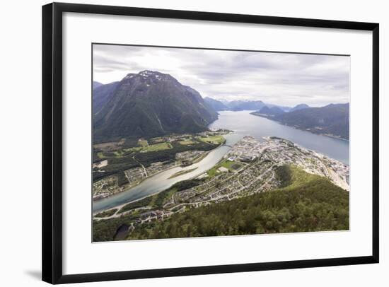 Romsdalseggen Hike, Andalsnes, Romsdalen: The Romsdalseggen Viewing Platform City Of Alesund, NO-Axel Brunst-Framed Photographic Print