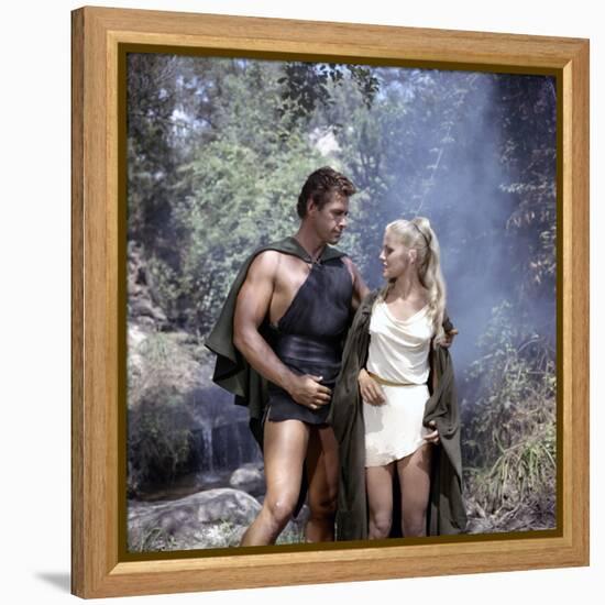 Romulus and Remus DUEL OF THE TITANS (aka ROMOLO E REMO) by Sergio Corbucci with Gordon Scott and V-null-Framed Stretched Canvas