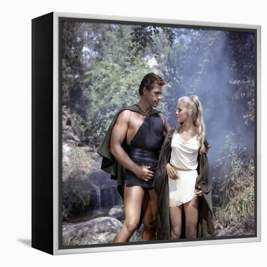 Romulus and Remus DUEL OF THE TITANS (aka ROMOLO E REMO) by Sergio Corbucci with Gordon Scott and V-null-Framed Stretched Canvas
