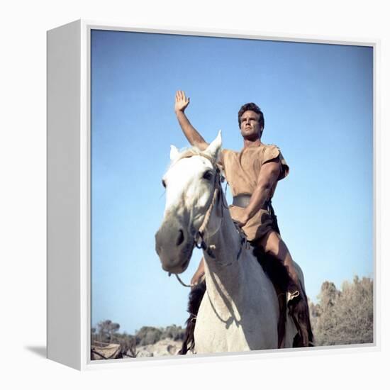 Romulus and Remus DUEL OF THE TITANS (aka ROMOLO E REMO) by Sergio Corbucci with Steve Reeves, 1961-null-Framed Stretched Canvas