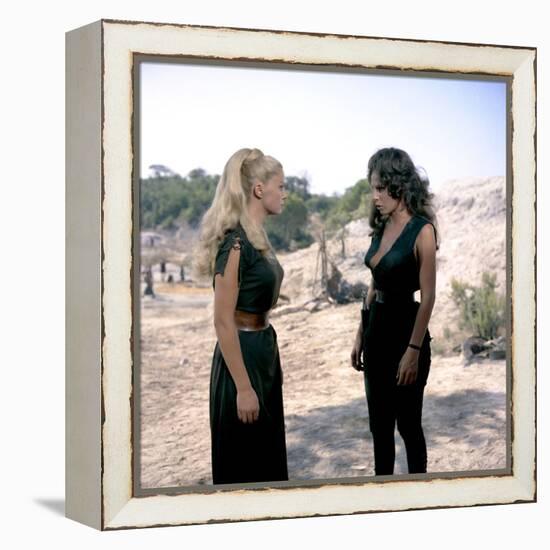 Romulus and Remus DUEL OF THE TITANS (aka ROMOLO E REMO) by Sergio Corbucci with Virna Lisi and Orn-null-Framed Stretched Canvas