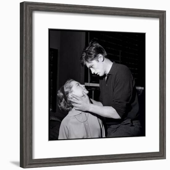 Romy Schneir and Alain Delon Sharing a Moment, 1960'S-Marcel Begoin-Framed Photographic Print