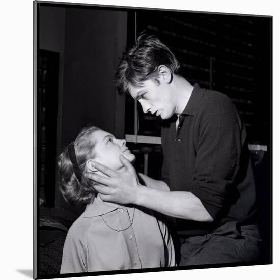 Romy Schneir and Alain Delon Sharing a Moment, 1960'S-Marcel Begoin-Mounted Photographic Print