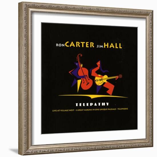 Ron Carter and Jim Hall, Telepathy-null-Framed Art Print