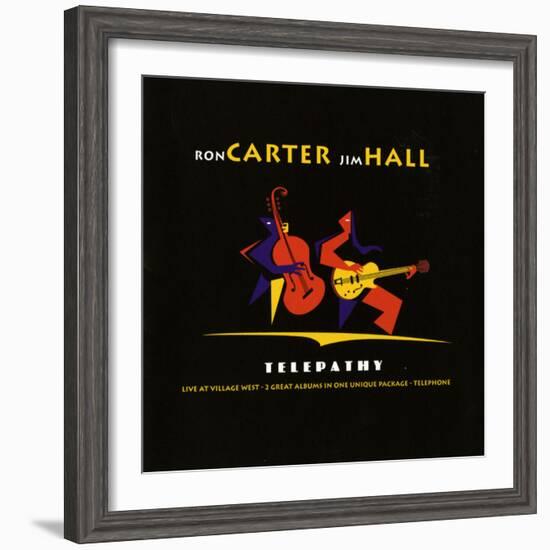 Ron Carter and Jim Hall, Telepathy-null-Framed Art Print