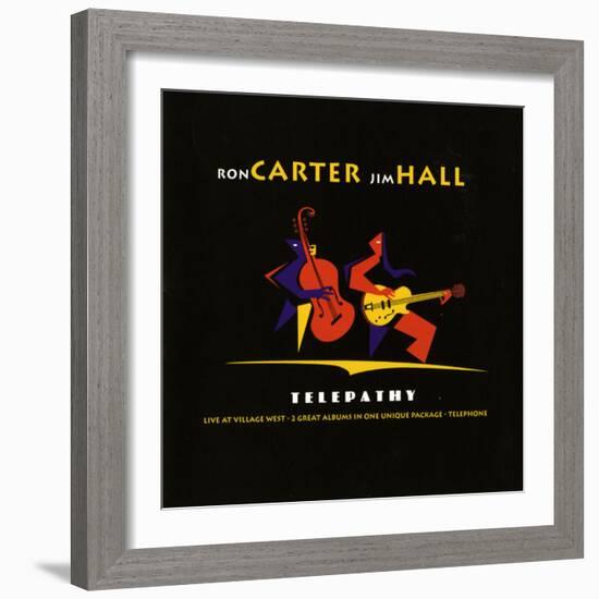 Ron Carter and Jim Hall, Telepathy-null-Framed Art Print