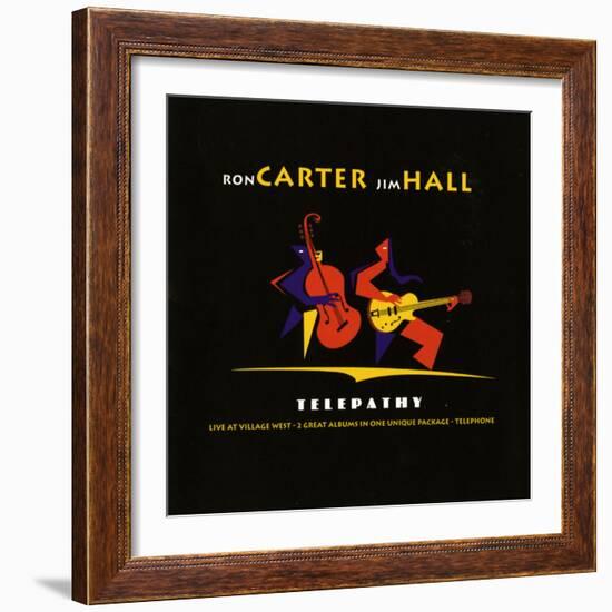 Ron Carter and Jim Hall, Telepathy-null-Framed Art Print