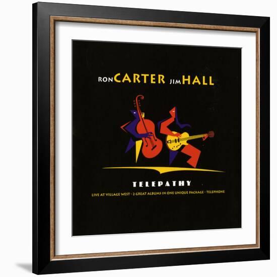 Ron Carter and Jim Hall, Telepathy-null-Framed Art Print