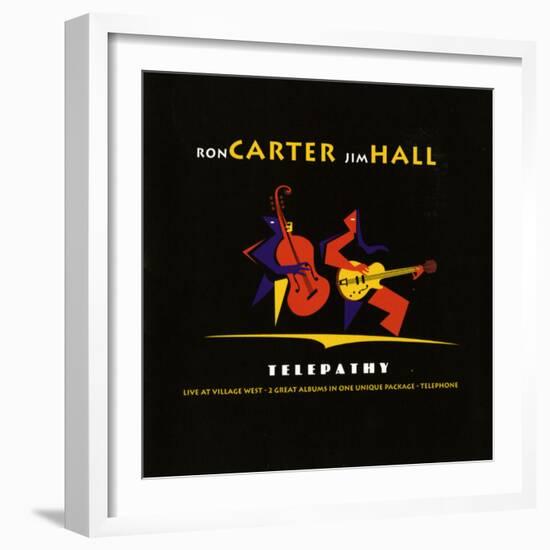 Ron Carter and Jim Hall, Telepathy-null-Framed Art Print