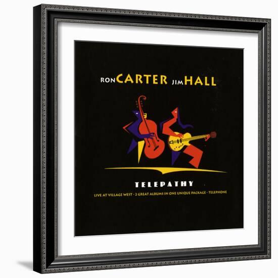 Ron Carter and Jim Hall, Telepathy-null-Framed Art Print