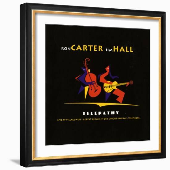 Ron Carter and Jim Hall, Telepathy-null-Framed Art Print