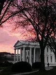 The Early Morning Sunrise Warms the Sky Over the White House-Ron Edmonds-Photographic Print