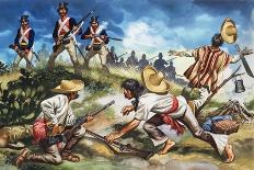 Battle Between Native American Indians and Soldiers-Ron Embleton-Giclee Print