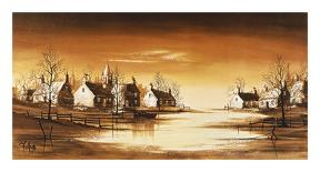 Hamlet Bridge-Ron Folland-Premium Giclee Print