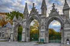 USA, Indianapolis, Indiana. the Entrance Gate to Crown Hill Cemetery-Rona Schwarz-Photographic Print