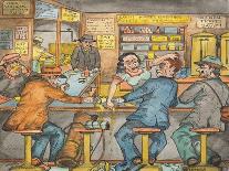 A Scene in a Seattle Skid Road Café-Ronald Ginther-Giclee Print