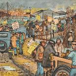 A Delegation in a Relief Station in Portland Protesting the Eviction of an Unemployed Family-Ronald Ginther-Giclee Print