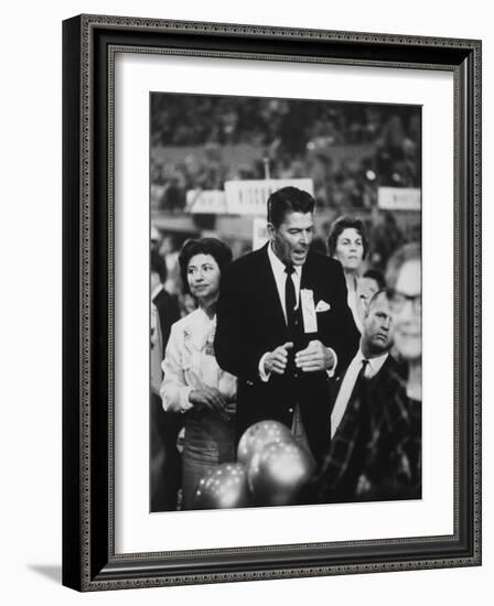 Ronald Reagan During the 1964 Repub. Convention-Ralph Crane-Framed Premium Photographic Print