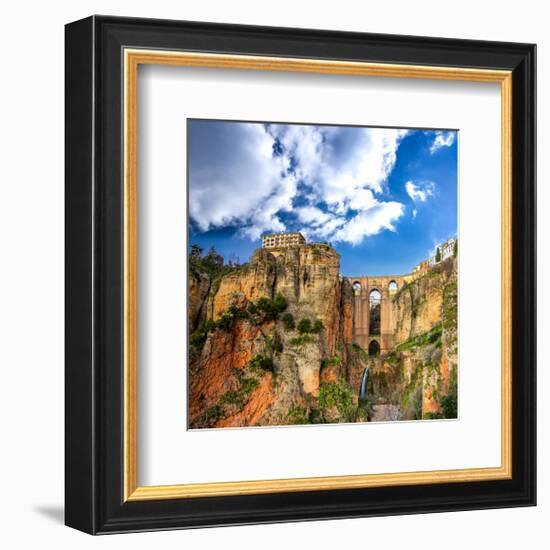 Ronda Village Andalusia Spain-null-Framed Premium Giclee Print