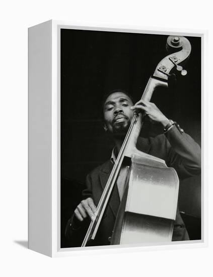 Ronnie Boykins Playing at the Newport Jazz Festival, Ayresome Park, Middlesbrough, July 1978-Denis Williams-Framed Premier Image Canvas