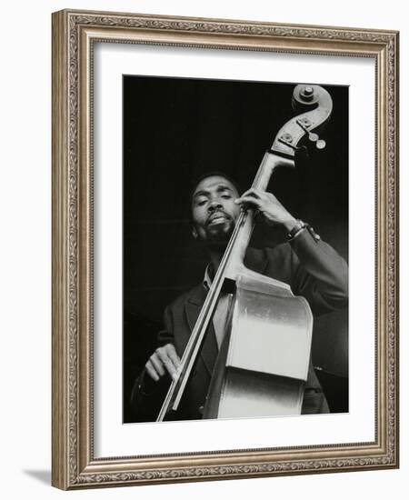 Ronnie Boykins Playing at the Newport Jazz Festival, Ayresome Park, Middlesbrough, July 1978-Denis Williams-Framed Photographic Print