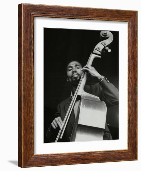 Ronnie Boykins Playing at the Newport Jazz Festival, Ayresome Park, Middlesbrough, July 1978-Denis Williams-Framed Photographic Print