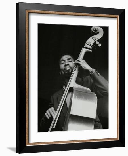 Ronnie Boykins Playing at the Newport Jazz Festival, Ayresome Park, Middlesbrough, July 1978-Denis Williams-Framed Photographic Print