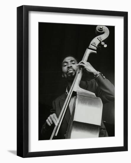 Ronnie Boykins Playing at the Newport Jazz Festival, Ayresome Park, Middlesbrough, July 1978-Denis Williams-Framed Photographic Print