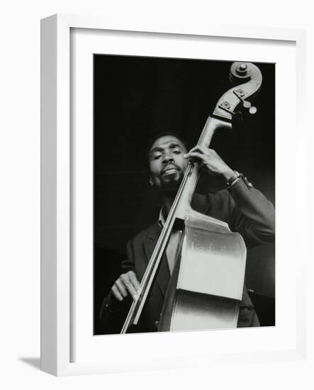 Ronnie Boykins Playing at the Newport Jazz Festival, Ayresome Park, Middlesbrough, July 1978-Denis Williams-Framed Photographic Print