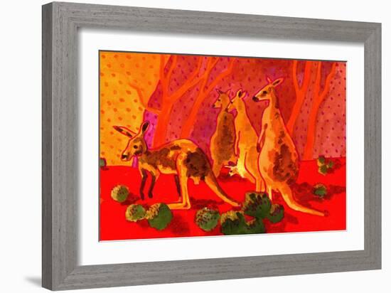 Roo Herd-John Newcomb-Framed Giclee Print