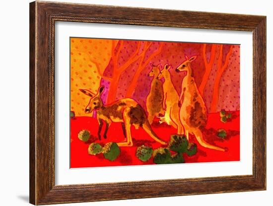 Roo Herd-John Newcomb-Framed Giclee Print