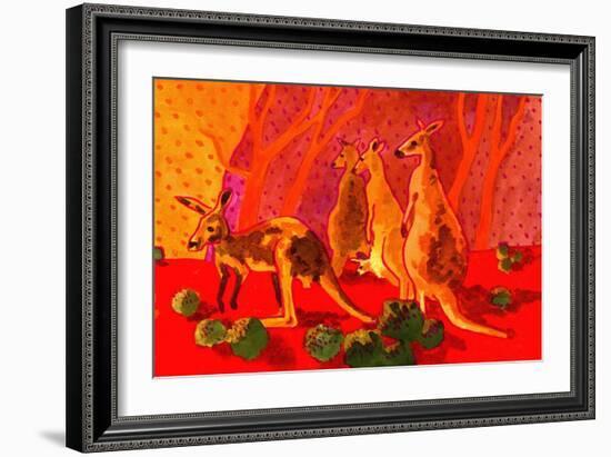 Roo Herd-John Newcomb-Framed Giclee Print