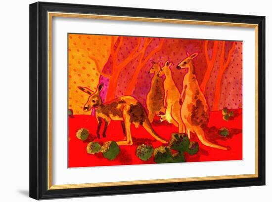 Roo Herd-John Newcomb-Framed Giclee Print
