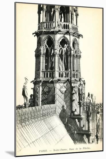 Roof of Notre Dame Cathedral-null-Mounted Art Print