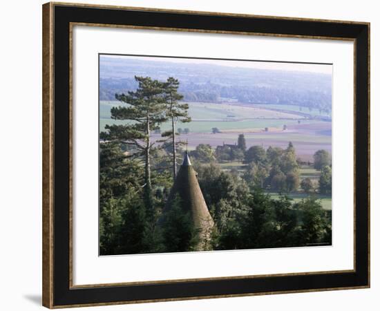Roof of Oasthouse, Thurnham Village, Near Maidstone, North Downs, Kent, England-David Hughes-Framed Photographic Print