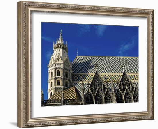 Roof of Stephansdom, UNESCO World Heritage Site, Vienna, Austria, Europe-Hans Peter Merten-Framed Photographic Print