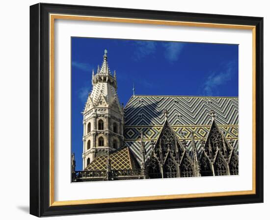 Roof of Stephansdom, UNESCO World Heritage Site, Vienna, Austria, Europe-Hans Peter Merten-Framed Photographic Print