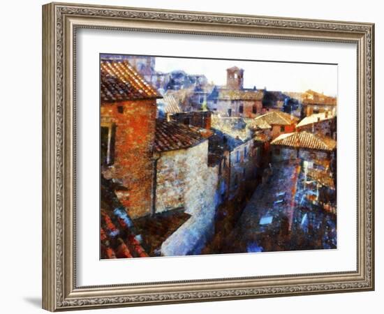 Roof Tops Citta della Pieve-Dorothy Berry-Lound-Framed Giclee Print