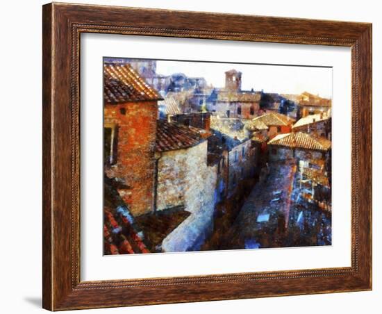 Roof Tops Citta della Pieve-Dorothy Berry-Lound-Framed Giclee Print