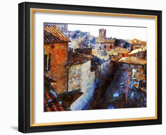 Roof Tops Citta della Pieve-Dorothy Berry-Lound-Framed Giclee Print