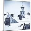 Roof Tops in Winter in Portsmouth New Hampshire's South End-Jerry & Marcy Monkman-Mounted Photographic Print