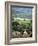 Roofs of Houses in Shaftesbury and Typical Patchwork Fields Beyond, Dorset, England, United Kingdom-Julia Bayne-Framed Photographic Print