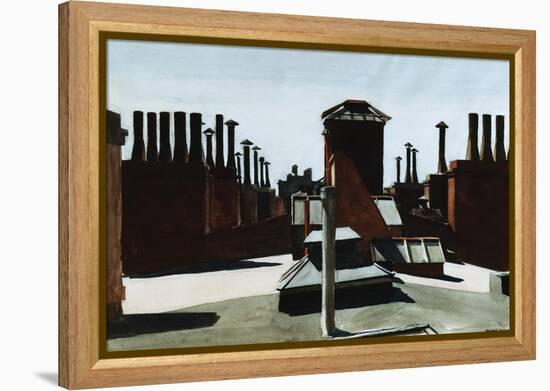 Roofs of Washington Square-Edward Hopper-Framed Premier Image Canvas